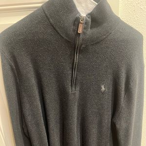 Polo Men’s 1/2 zip Grey Sweater